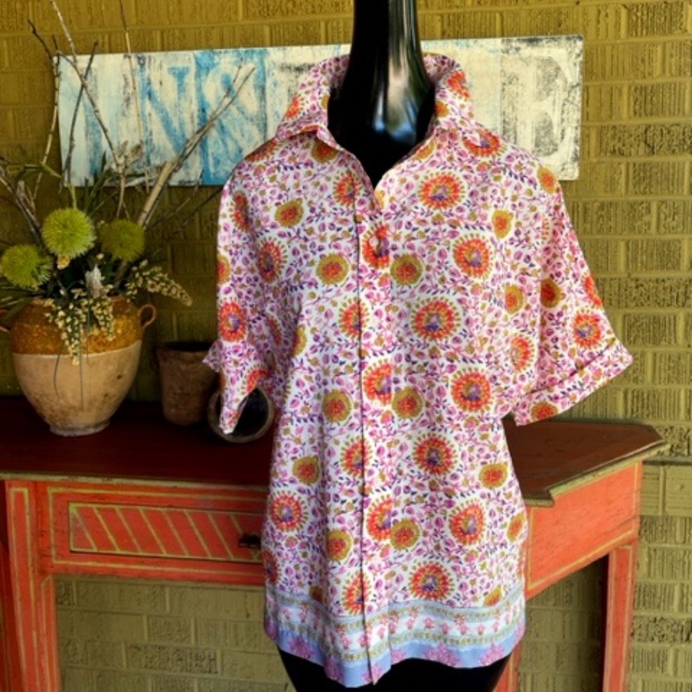 Women's Anthropologie, Maison d' Amelie, French Provincial Blouse/Top -  Size S